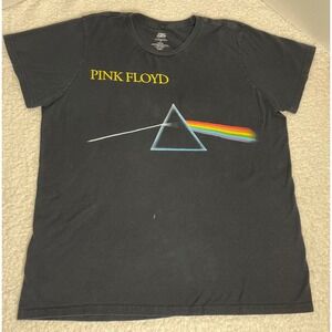 Pink Floyd Dark Side Of‎ The Moon T Shirt XL Black Prism Graphic Rock Band Tee